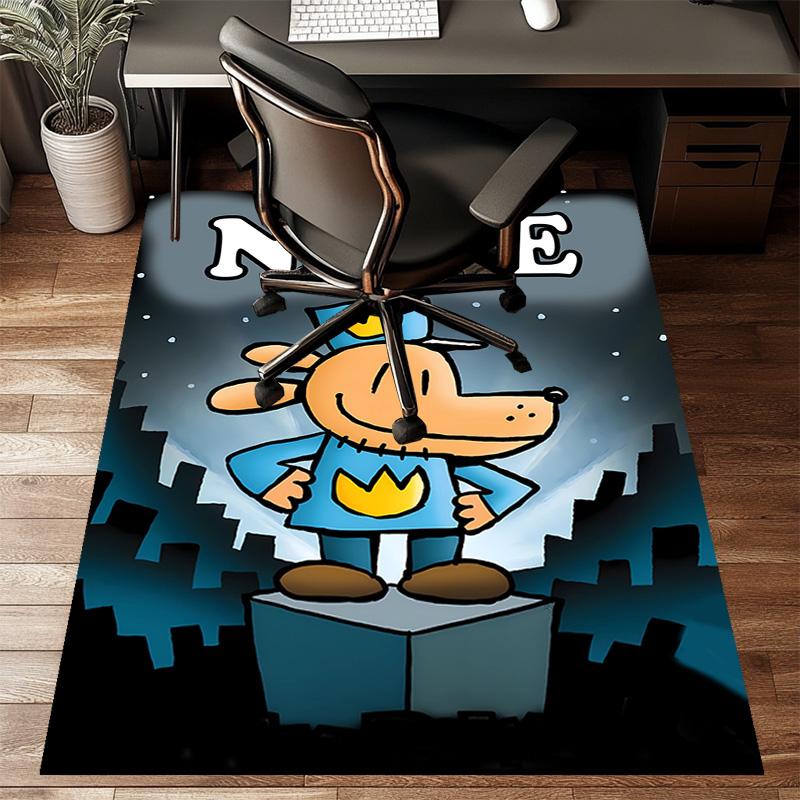 Custom DogMan Mat Personalized Name, Polyester Washable Indoor Entryway Rug, Gift for Christmas, Easter, Thanksgiving Day