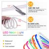 USB Neon LED Strip Light 5V 120LEDs/m SMD 2835 Waterproof Flexible Neon Rope Tape with Battery Box for Home Decoration 0.5-3m
