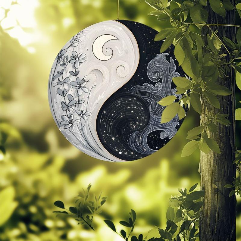 Металлическое настенное искусство Инь-Ян для дома, гостиной, пространства для медитации