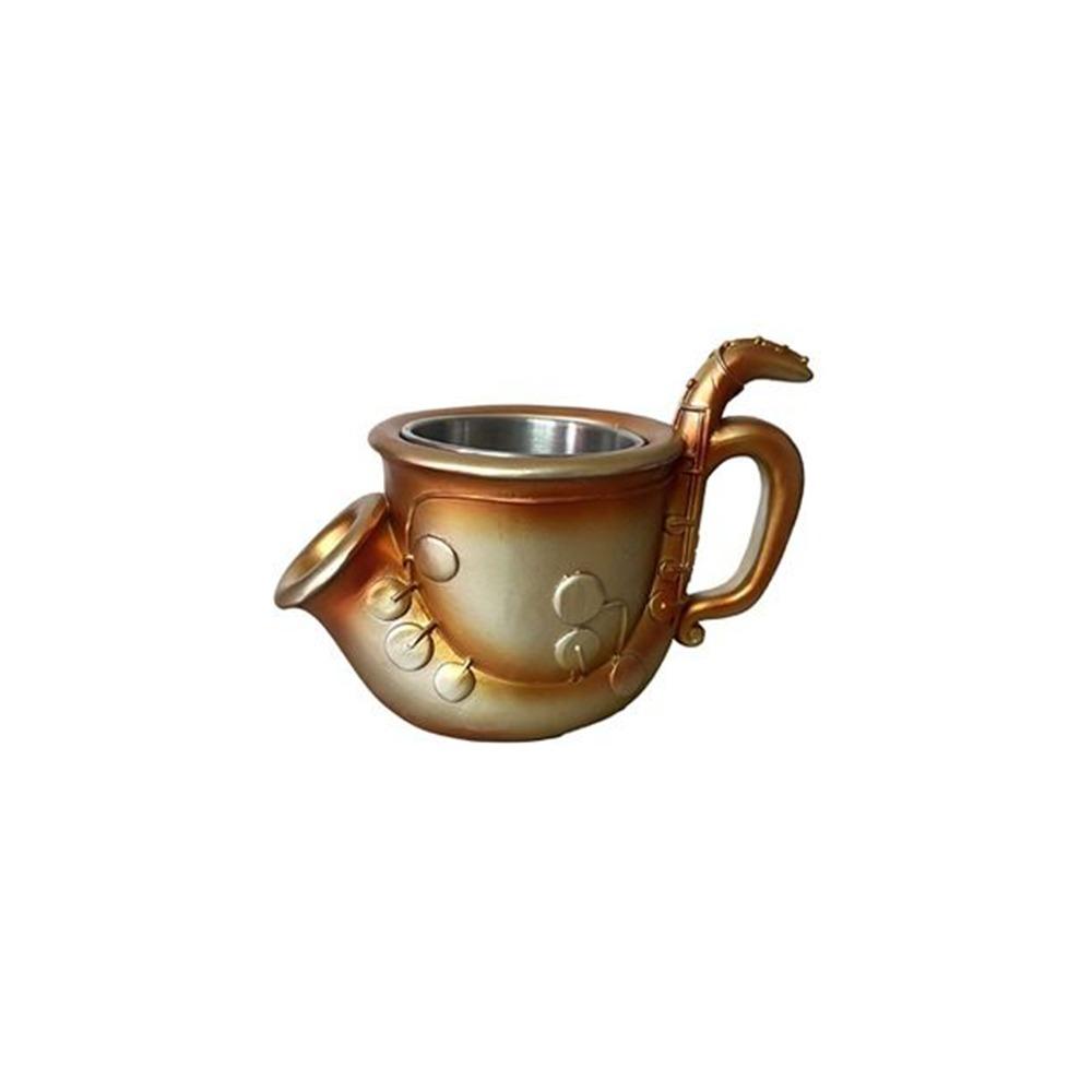 Resin Guitar Shaped Coffee Cup Durable Water Cup  for Desktop Ornament