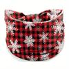Рождественская повязка на голову с клетчатым узором, 4 шт., спортивная повязка для йоги Nad, эластичная повязка на голову, аксессуары для волос
