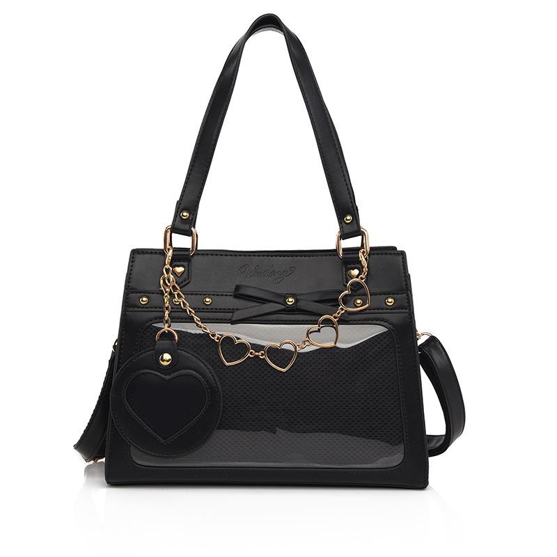 Магазин Wudong Оригинальная Повседневная Универсальная Прозрачная Сумка Кроссбоди Сумка-Болевая Сумка с Значками Второго Измерения Девушка [Текущий Ветер Возвращает Снег]