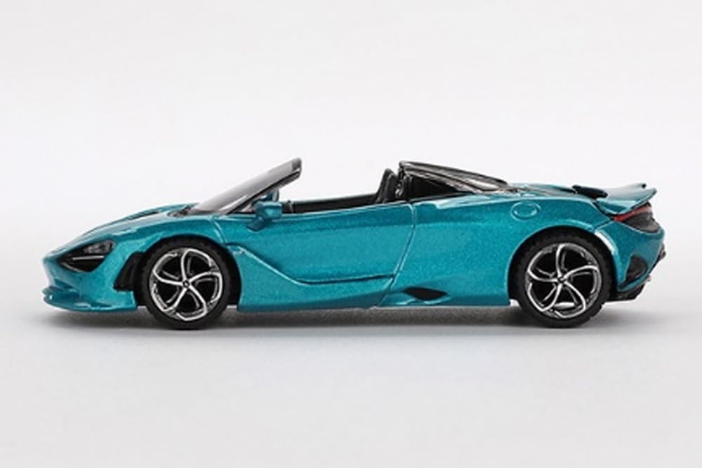 MINI GT Scale McLaren 750S Belize Blue Finished Product 1/64 (Left-Hand Drive)