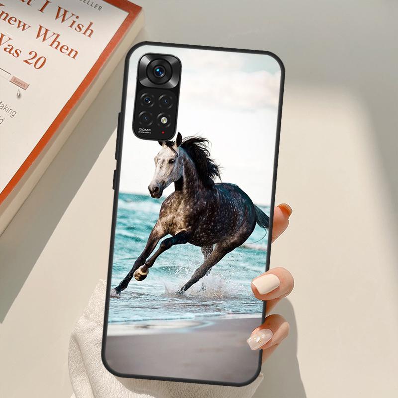 Horses Running Case For Xiaomi Redmi Note 10 8 9 11 Pro 8T 9S 10S 11S Redmi 10C 9C 9A 9T K50 K40 Gaming