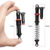 TRZX 4-Piece Aluminum Shock Absorber Assembled Damper 90mm-120mm for 1/10 RC Crawler Axial SCX10 TRX4 D90 (120mm)