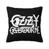 Custom Ozzy Osbourne Metal Rock Print Pillowcase Square Pillow Case x Inch Soft Polyester Cushion Cover for Home Office Car