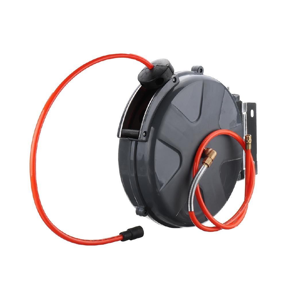 10m Extend Plumbing Hoses Automatic Retractable Reel for Car Repair Kit 3/8 Inches Auto Air Hose Reel