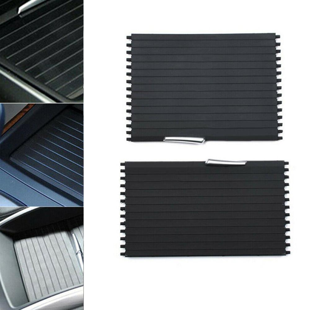 Car Storage Box Center Console Roller Blind Cover 2x For BMW X5 X6 E71 2007-2014
