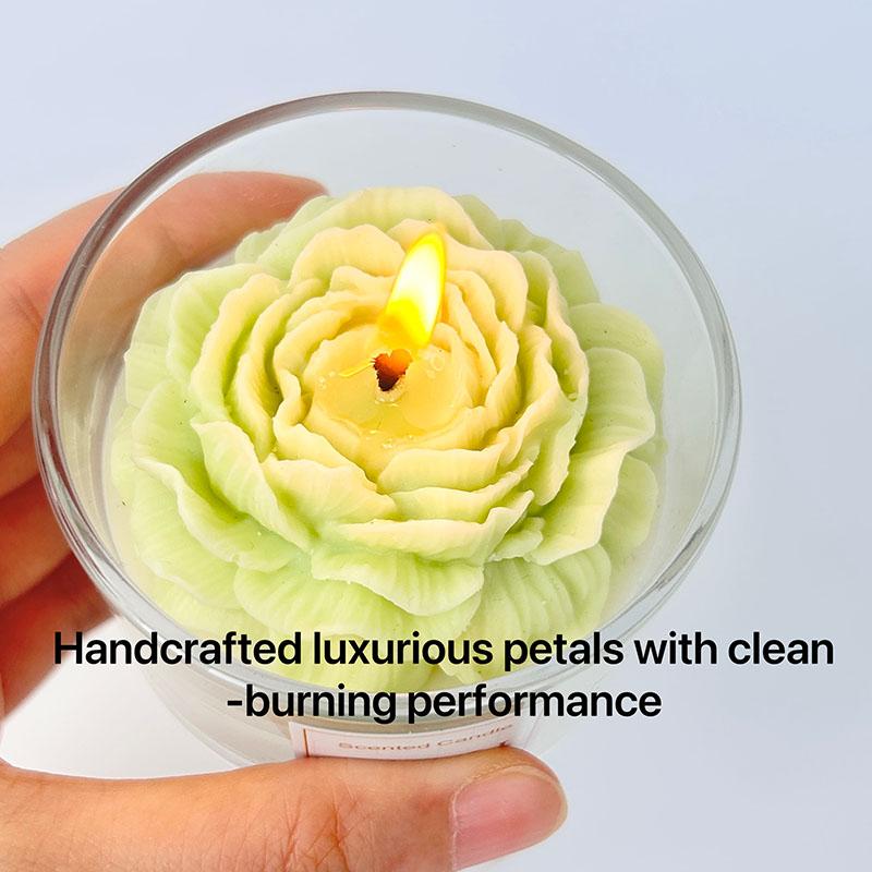 Luxury Handmade Floral-scented Soy Wax Candles Bulk Custom Aromatherapy Scented Candles Suitable for Home and Wedding Fragrances
