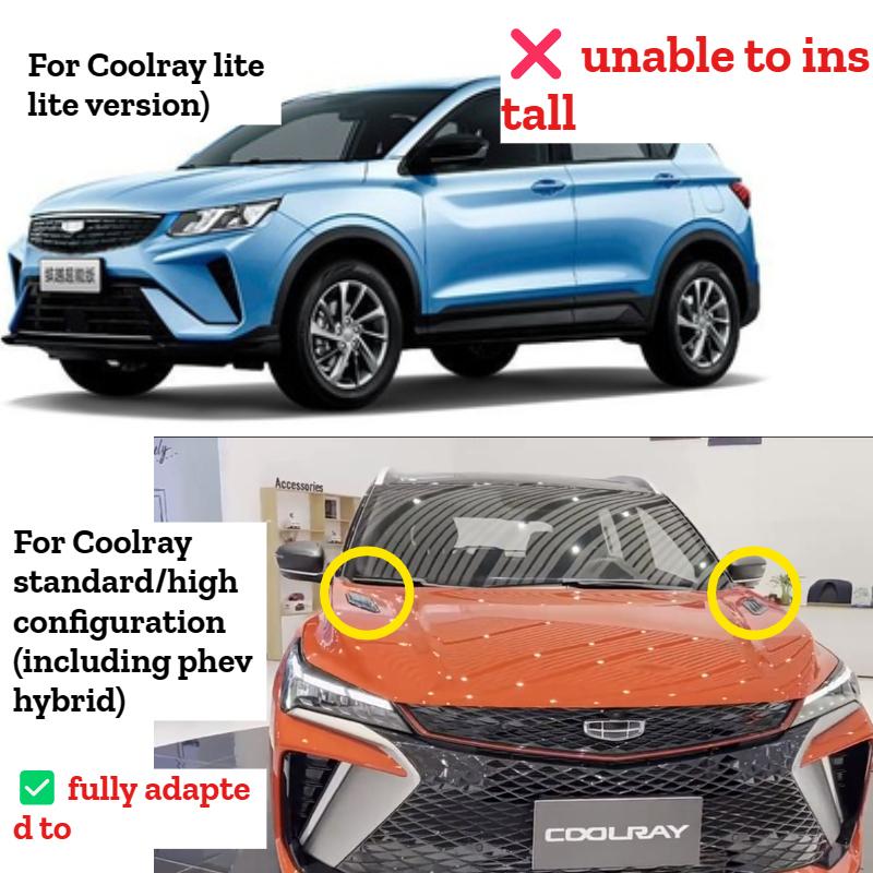 Для Geely Binyue Coolray Черная Декоративная Накладка на Капот Имитация Воздухозаборника Замена OEM