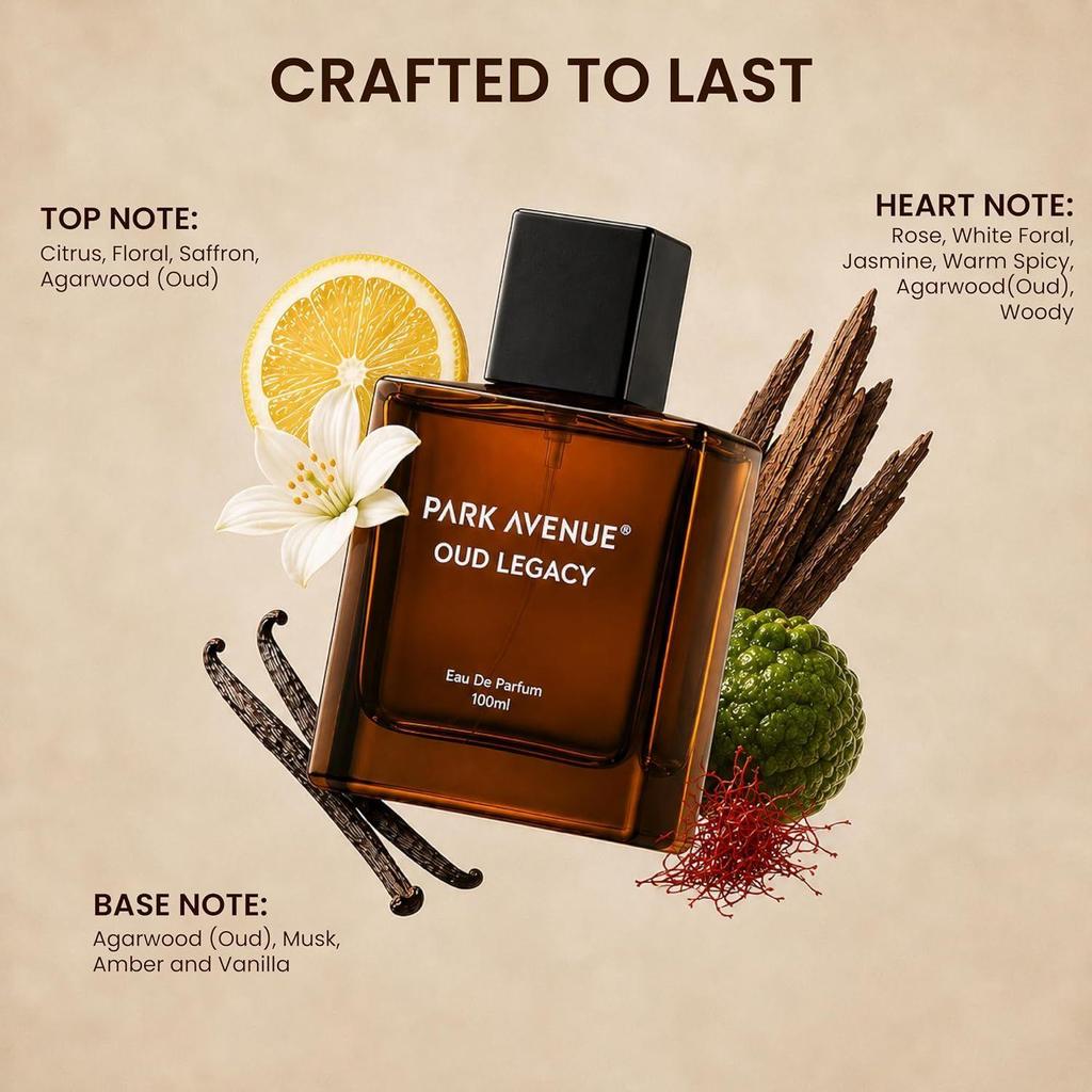 Park Avenue Legacy Oud, Eau De Parfum Men, 100ml |