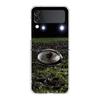 Phone Case For Samsung Galaxy Z Flip 3 4 5 Hard Folding Clear PC Bumper Rugby Ball For Samsung Z Flip 6 Cover