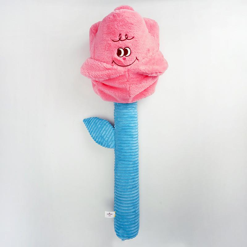 Красивые Плюшевые Цветы Розы Желтого и Розового Цвета Варианты 48 см и 85 см