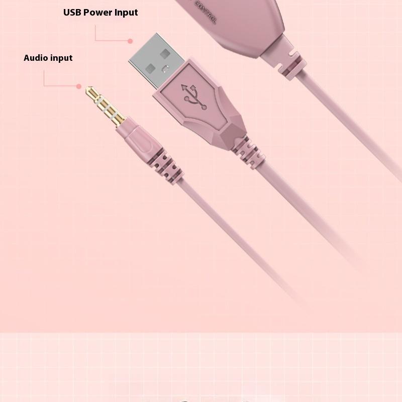 Наголовная киберспортивная игровая USB-проводная гарнитура с RGB-магическим световым эффектом