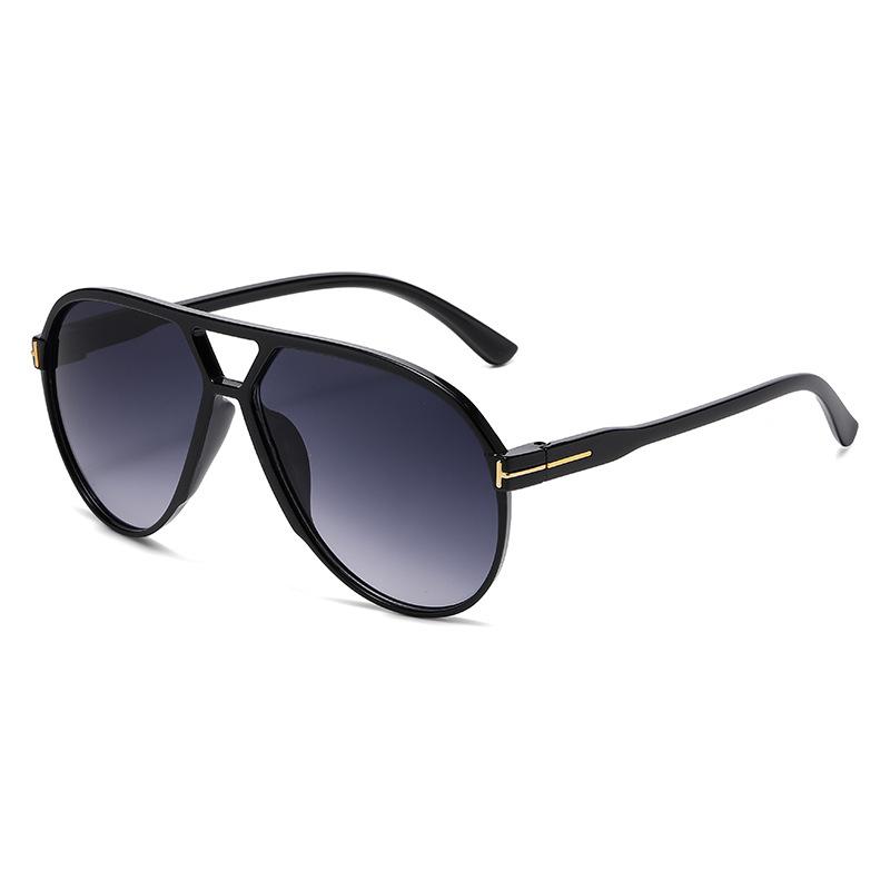 Буква T Двойная перекладина Большая оправа Зеркало-жаба Новые Ретро Солнцезащитные очки Авиаторы Солнцезащитные очки Солнцезащитные очки JH30