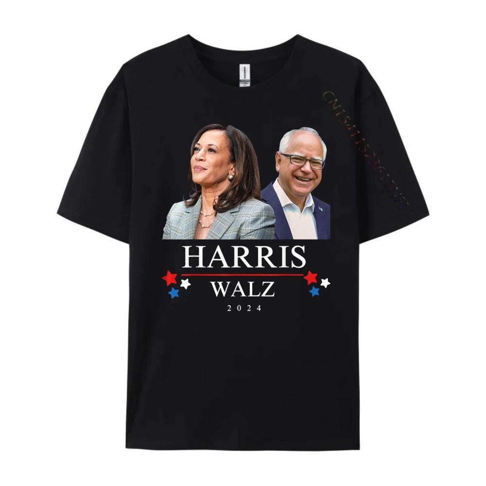 Harris Walz President Election Kamala Harris Tim Waltz Cute Oversized T Shirt Winter T Shirt Homme Big Size Game