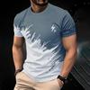 Fashion Striped 3D Printed T-Shirt Clothing 2025 Casual Men's Tops Simple Casual Men's Short Sleeve T-shirts New O-neck T Shirt