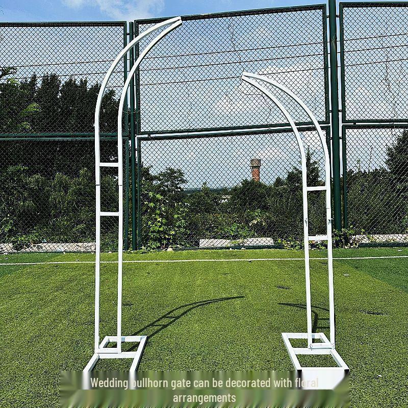 Свадебная арка из железа для улицы, подставка для цветов - Декорация входа на свадьбу, ворота "Бычий рог"