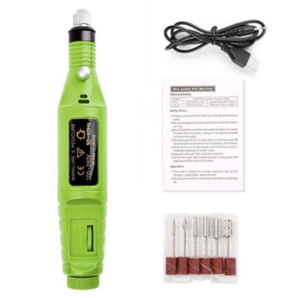 High-Speed Electric Nail Drill Machine Portable Manicure Mill Equipment  Nail Art Tools
