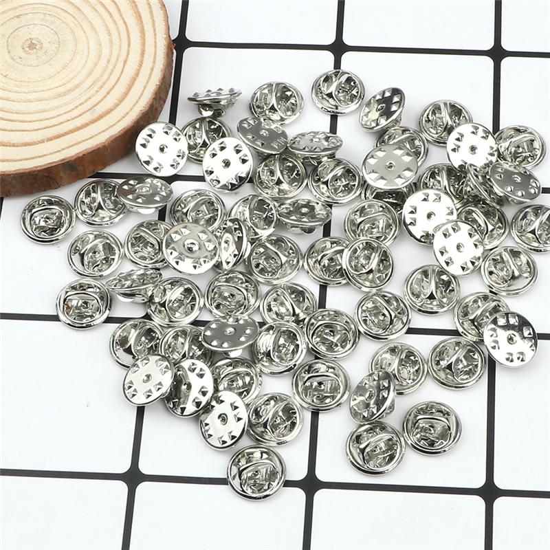 20, 50, 80, 100 шт., красочная металлическая брошь, булавка, держатель для бейджа, застежка-бабочка, клатч, уход за кепкой для самостоятельного изготовления ювелирных изделий, ремесло