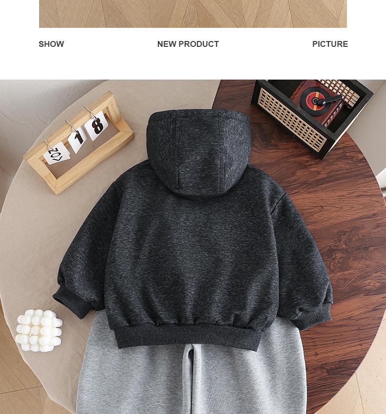 Новый весенне-осенний комплект детского свободного худи - корейский стиль для мальчиков