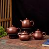 Large Control Kettle Zisha Pot Xishi Dragon Egg Pot Brewing Tea Brewing Teapot Kung Fu Tea Set Purple Clay Teapot Household