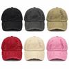 Solid Color Peaked Caps Broken Style Design Sunshade Caps Retro Baseball Hats