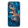 Чехол для телефона с орлом для iPhone 17 16 15 Pro Max 11 12 13 14 7 8 Plus SE 2020 X XR XS Мягкий черный