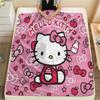 1 шт. Фланелевое одеяло Sanrio с розовым принтом, Высококачественное, Для всех сезонов, Декор для дома, Тепло и комфорт, Идеально подходит для рождественских подарков