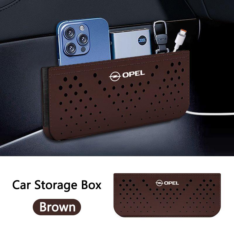 AAAYQ1 Fashion Leather Car Seat Storage Box Seat Gap Storage Box Cell For Opel Vauxhall OPC ADAM Insignia Antara Corsa J D H Kadett GT