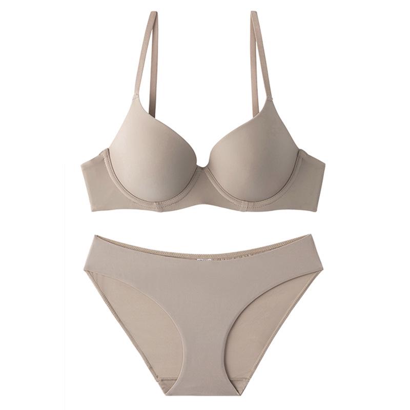 Бесшовный комплект бюстгальтера с застежкой спереди, гладкой посадкой и мягкой косточкой