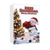 2025 Snowman Advent Calendar for Kids 24-Day Christmas Countdown Box with Acrylic Ornaments Multifunctional Holiday Decoration
