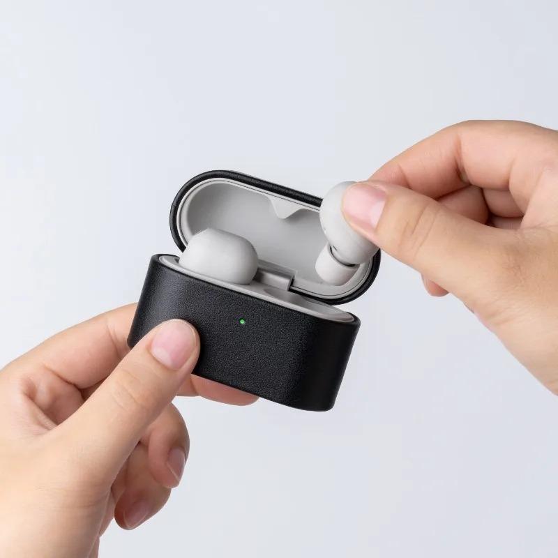 For Sony WF-1000XM6 Genuine Leather Protective Case Earphone Cover Wireless Bluetooth Headphones Luxury Leather Cover Sleeve