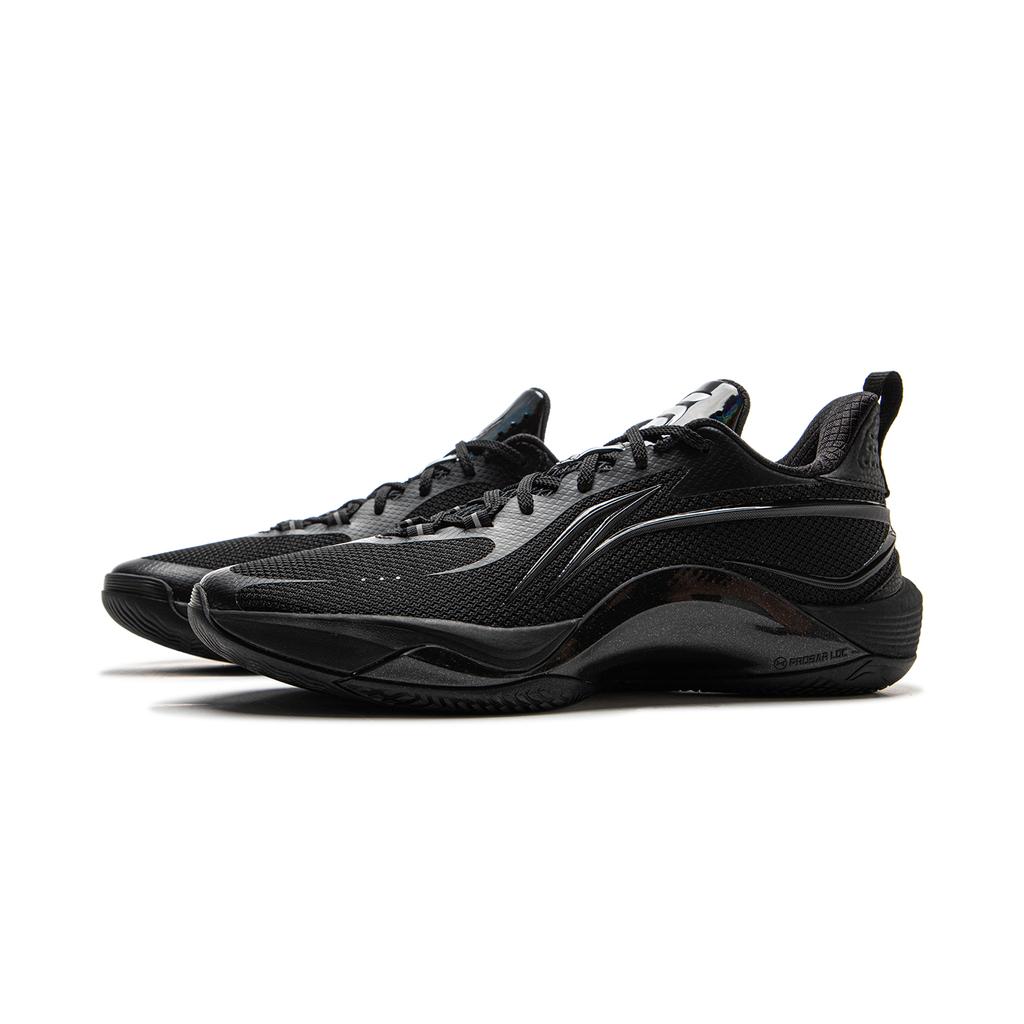 Li Ning мигающие новые баскетбольные спортивные кроссовки с низким верхом, нескользящие, износостойкие, профессиональные рефери, мужские кроссовки, черные ABPU001-15