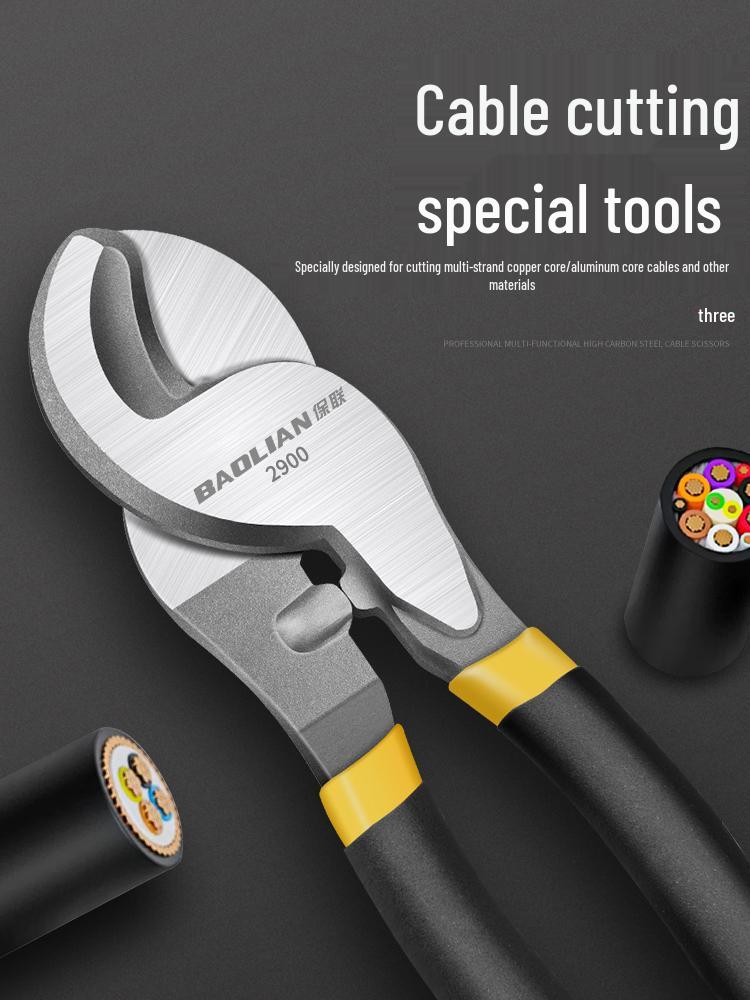 Многофункциональные электрикские клещи Crescent: Кусачки для кабеля, Стриппер для проводов, Ножницы и Скручиватель.