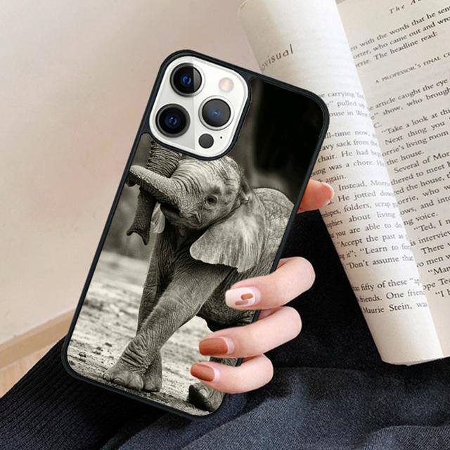 Очаровательный слоненок Чехол для телефона Задняя крышка для iPhone 16 15 SE2020 14 13 11 12 Pro Max mini XS XR X PlusS Fundas Coque