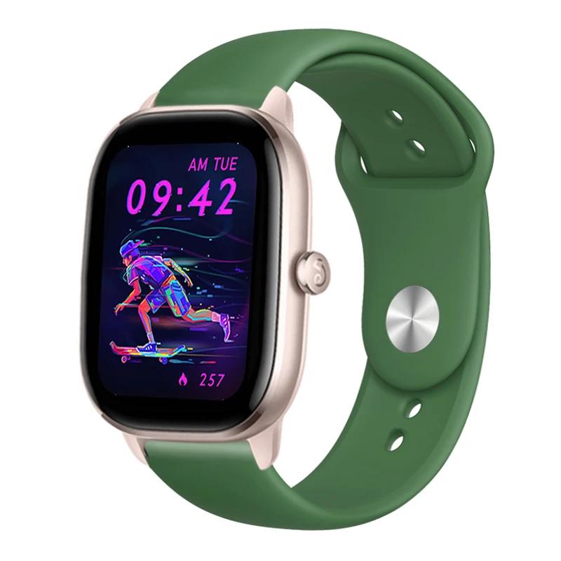 20 мм 22 мм ремешок для часов Amazfit gts 4/3/2/gtr4 mini/Gtr/2e/Pro 47 мм спортивный силиконовый браслет браслет Amazfit Bip/U/3/Pro ремешок