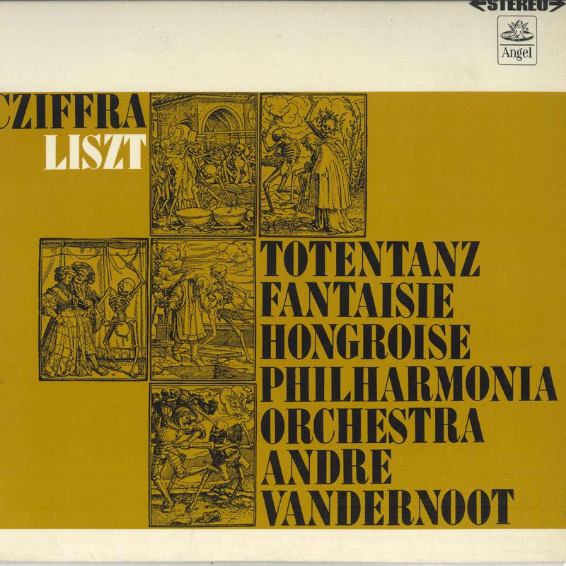 LP Record GEORGES CZIFFRA VANDERNOOT PHILHA Liszt Dance Of Death Hungarian Fa AA7245 ANGEL RECORDS Japan Obi Classical Used