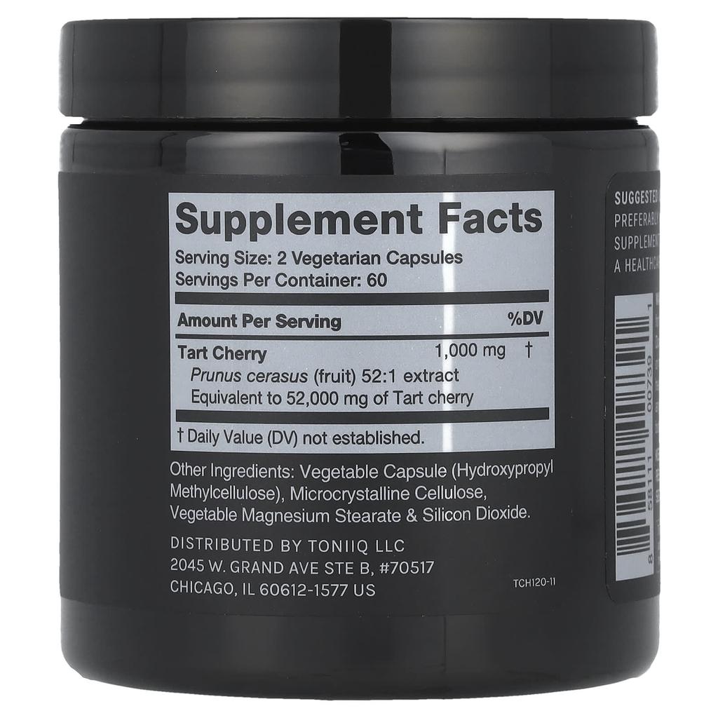 Toniiq Tart Cherry, 120 Capsules