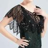 Glitter Evening Cape Sparkling Party Shawl Elegant Sequins Shawl  Girl