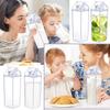 750 мл Прозрачная Бутылка для Молока Водяная Коробка Квадратная Чашка для Молока Кофе Сока Чая Прозрачное Хранение Молока Для Активного Отдыха Спорта Кемпинга Тренажерного Зала