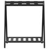 Luggage Rack Black 68 x 38 x 58 cm Bamboo