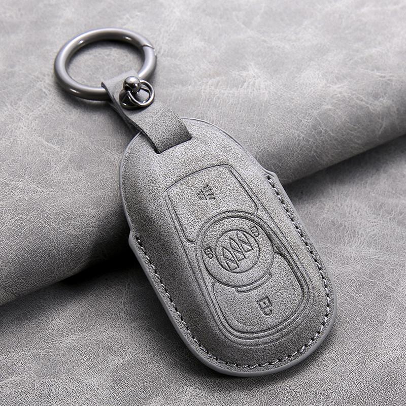 Leather Car Remote Key Case Cover Shell for Buick Verano Envision Avenir Lacrosse Regal Encore Excelle Enclave Anthem Cascada