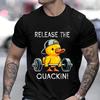 Quackin Duck Gym Weightlifting Bodybuilder T-Shirt for Women Men Graphic Tee T Shirts Men Summer Clothing Streetwear Camisetas