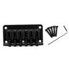 6 String Electric Guitar Bridge with Screws & Wrench Fixed Hardtail Bridge Saddle Guitar Replacement Part Easy to Use