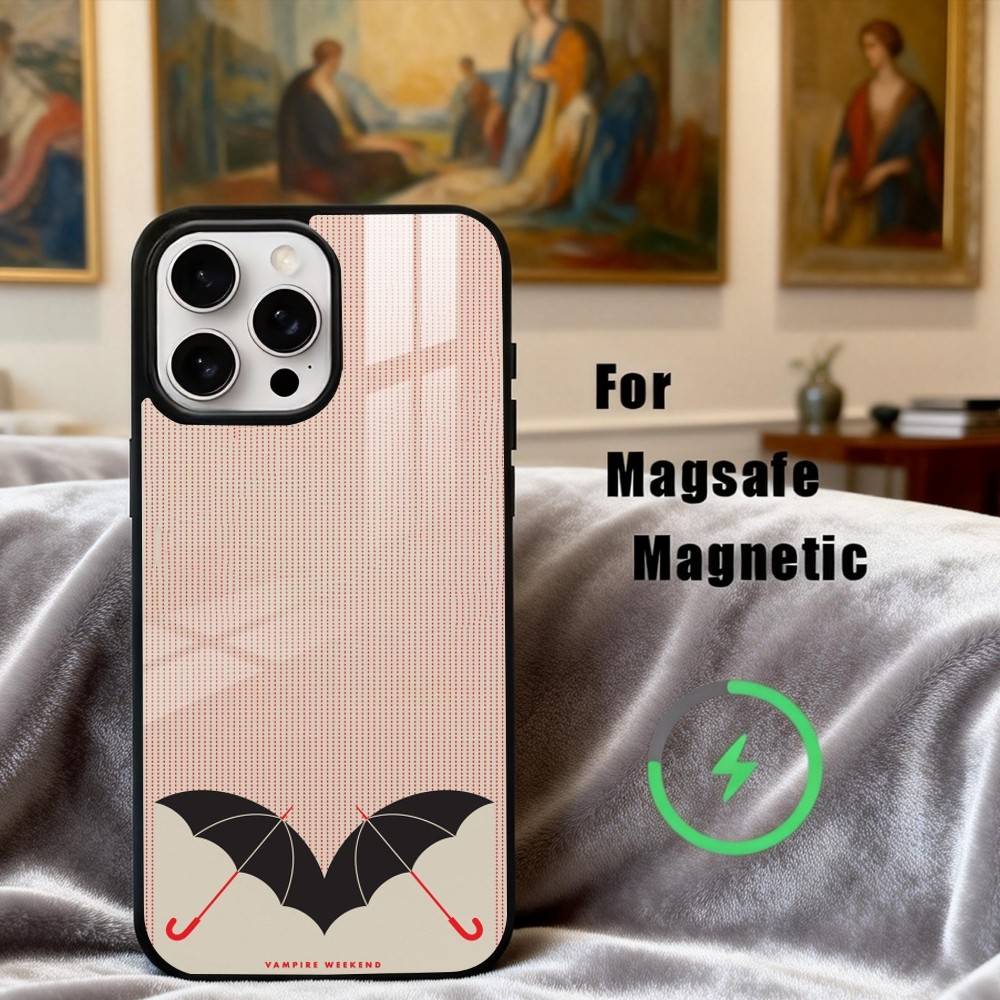 Чехол для телефона V-Vampire W-Weekend Band для iPhone17,16,15,14,13,12,11 Plus,Pro Max Магнитный Для Magsafe Беспроводной Зарядки