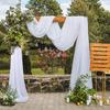 Wedding Arch Drape Chiffon Fabric Draping Curtain for Wedding Stage Backdrop Ceremony Reception Hanging Decoration