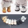 Doll Shoes Accessories Mini Martin Boots for 15cm Doll Faux Leather Shoes Easy To Wear Doll Shoe Accessories