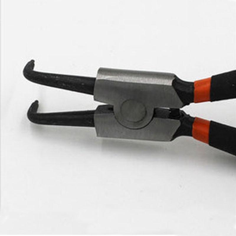 7'' Плоскогубцы с длинным носом Прямые Изогнутые Плоскогубцы Инструмент для снятия стопорных колец Внутренних Наружных Многофункциональные Плоскогубцы для стопорных колец