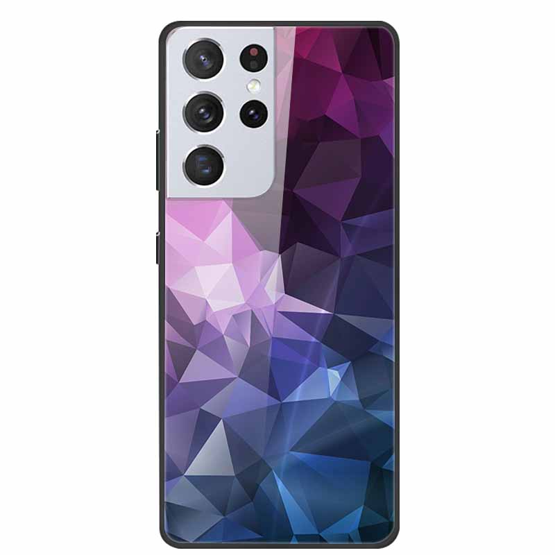Для Samsung Galaxy S25 Ultra Закаленное Стекло Чехол Задняя Крышка Жесткие Чехлы для Телефона для SamsungS25 ULTRA 5G SM-S938B Защитный Capa